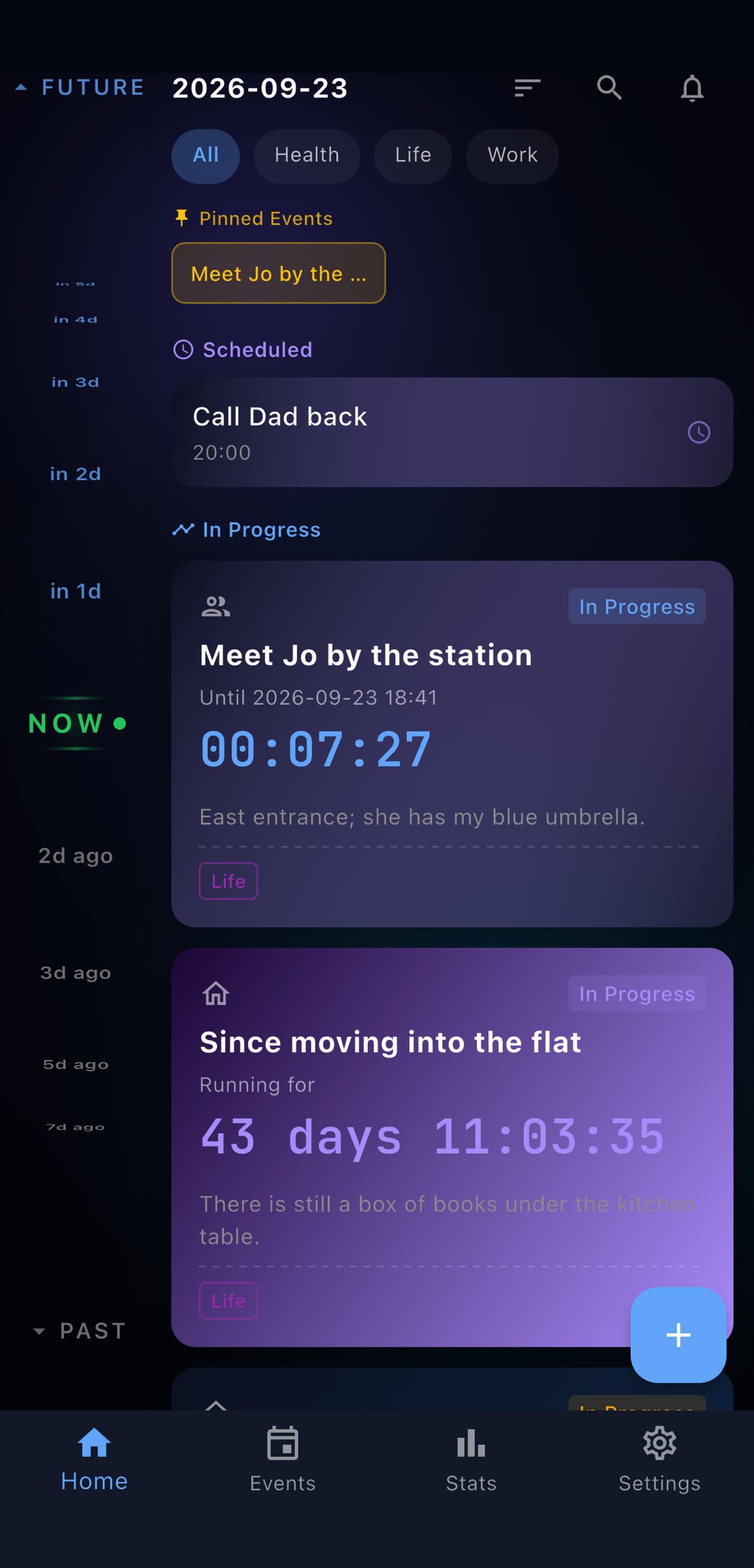 App home timeline